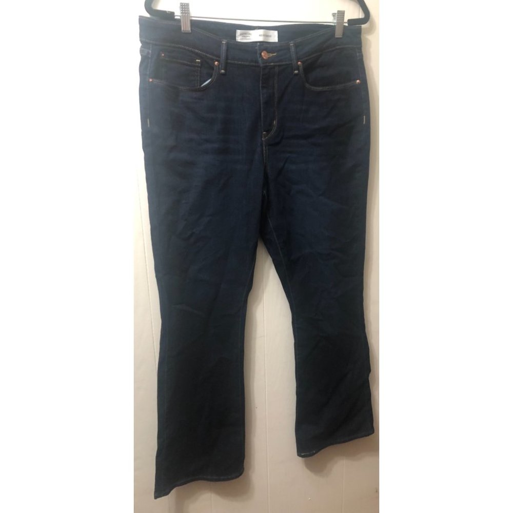 Signature Levi Strauss Ladies Bootcut Flair NWOT Jeans Size 16S/ W33-L30 Dark Wa